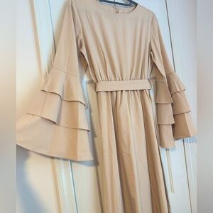 Boho Chic Bell Sleeved Dress